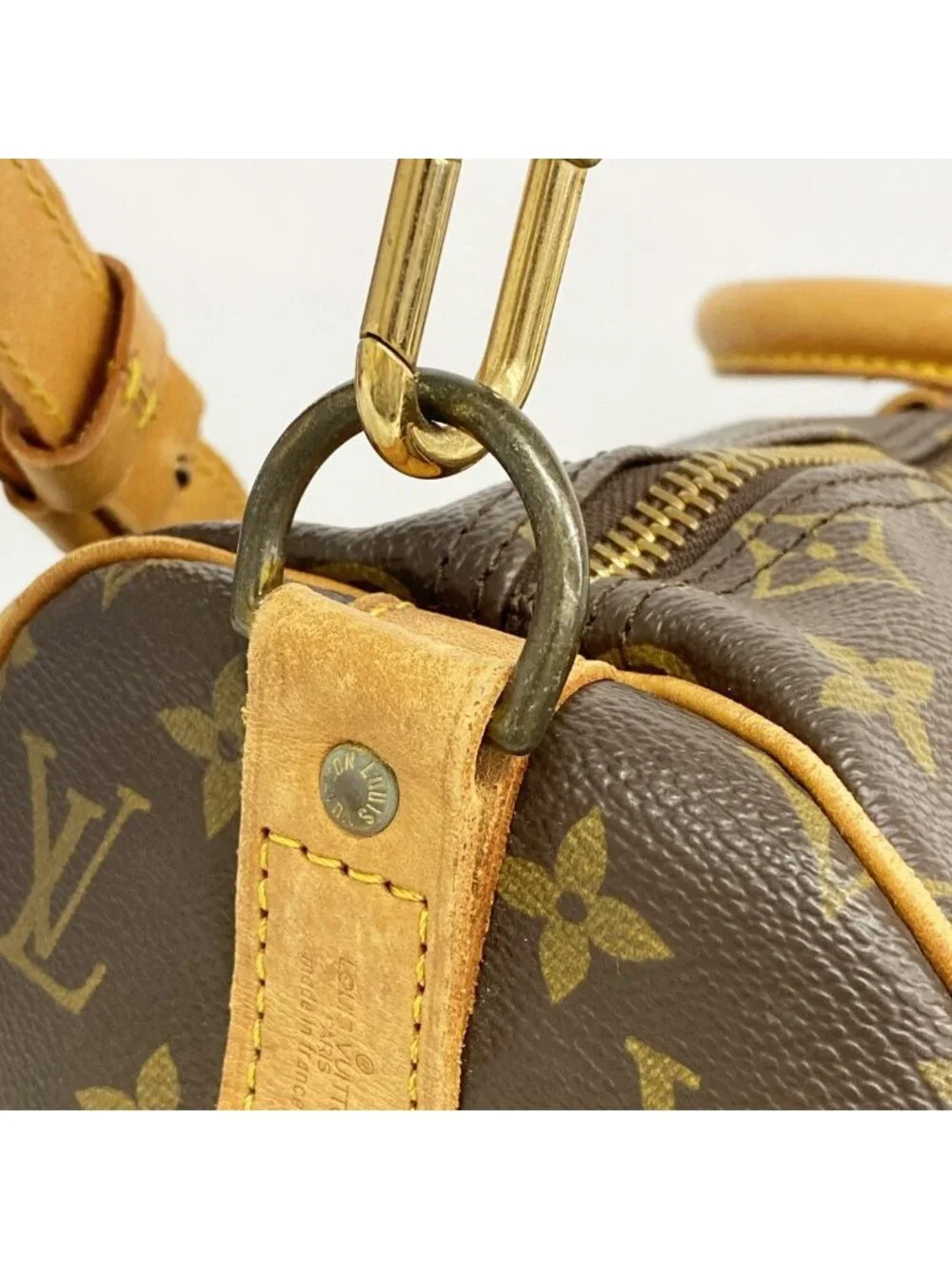 Louis Vuitton Boston Bag Monogram Keepall Bandouliere 45 Brown